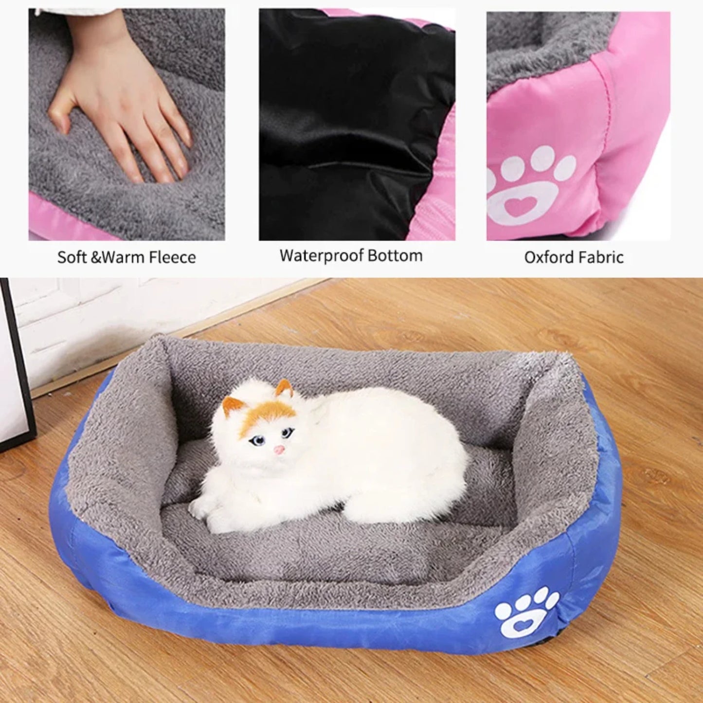 Ultimate Fleece Bed For Small, Medium, And Large Dogs - Waterproof Bottom