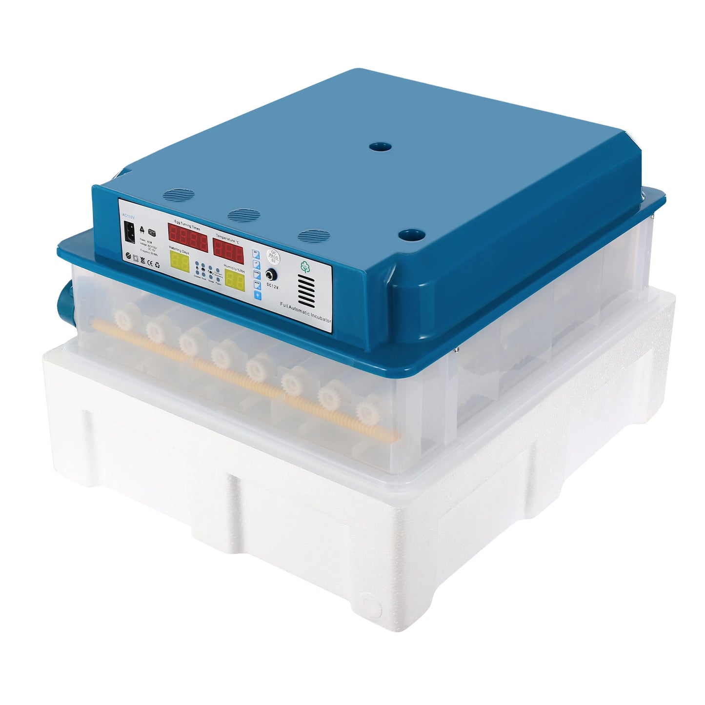 120 Eggs Intelligent Incubator, 360°Automatic Egg Turning & Temperature Control & 5 Incubation Modes