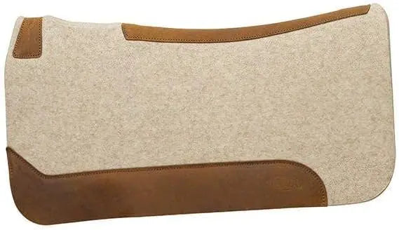 30" x 30" Contoured Western Wool Blend Felt Saddle Pad