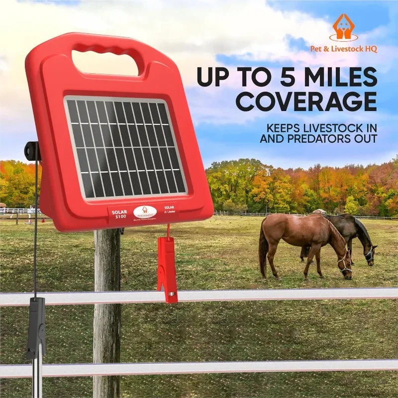 5 Mile Solar Electric Fence Charger 5 Mile