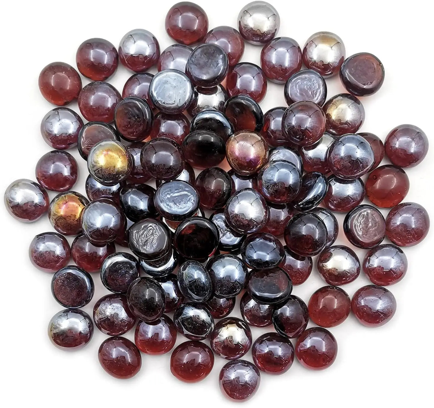 Flat Glass Marbles1 Pound Fish Tank Decorations