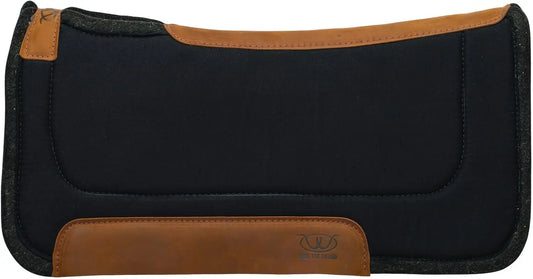 Contoured Western Saddle Pad With Wool Felt Bottom