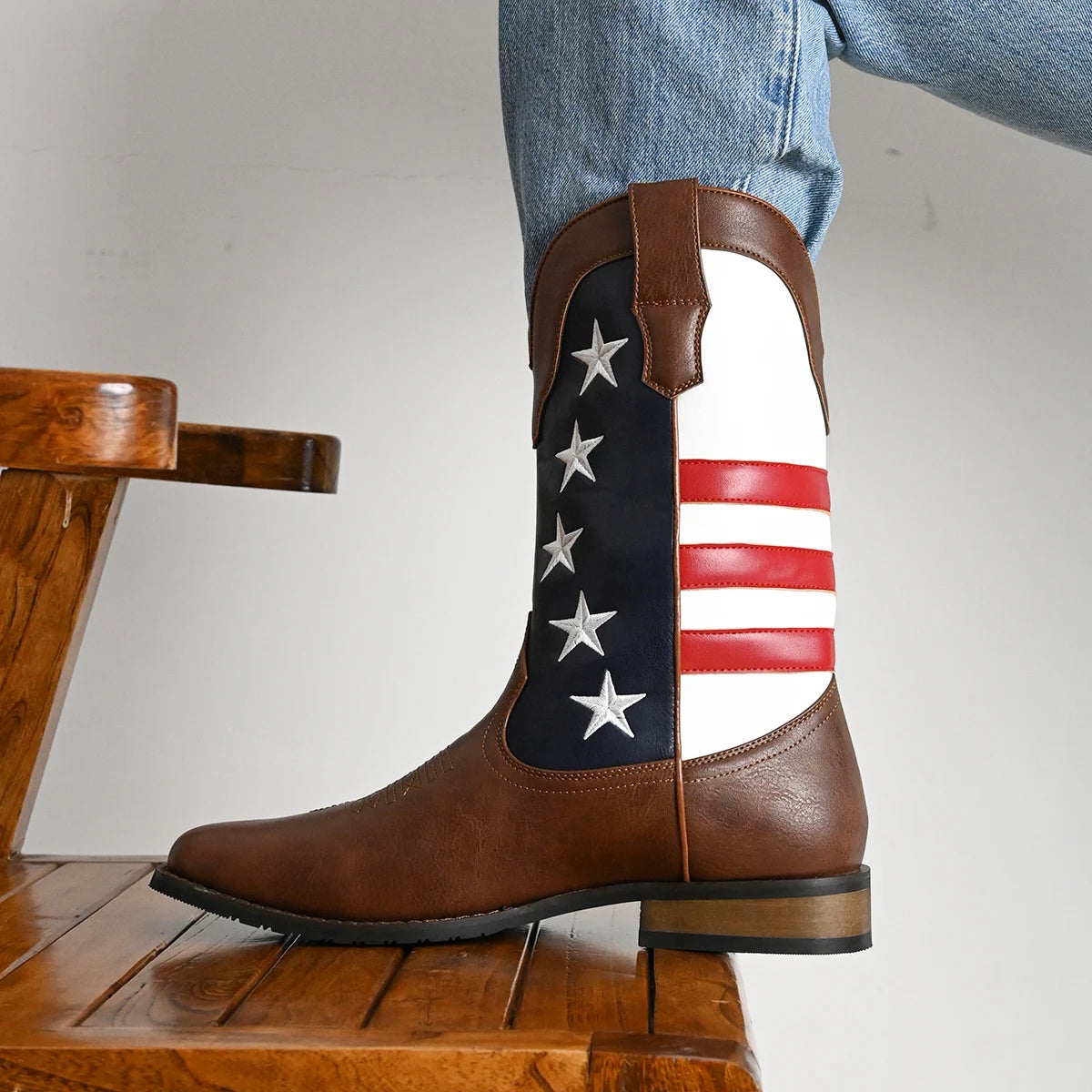 Men's Cowboy Boots, Pull-On