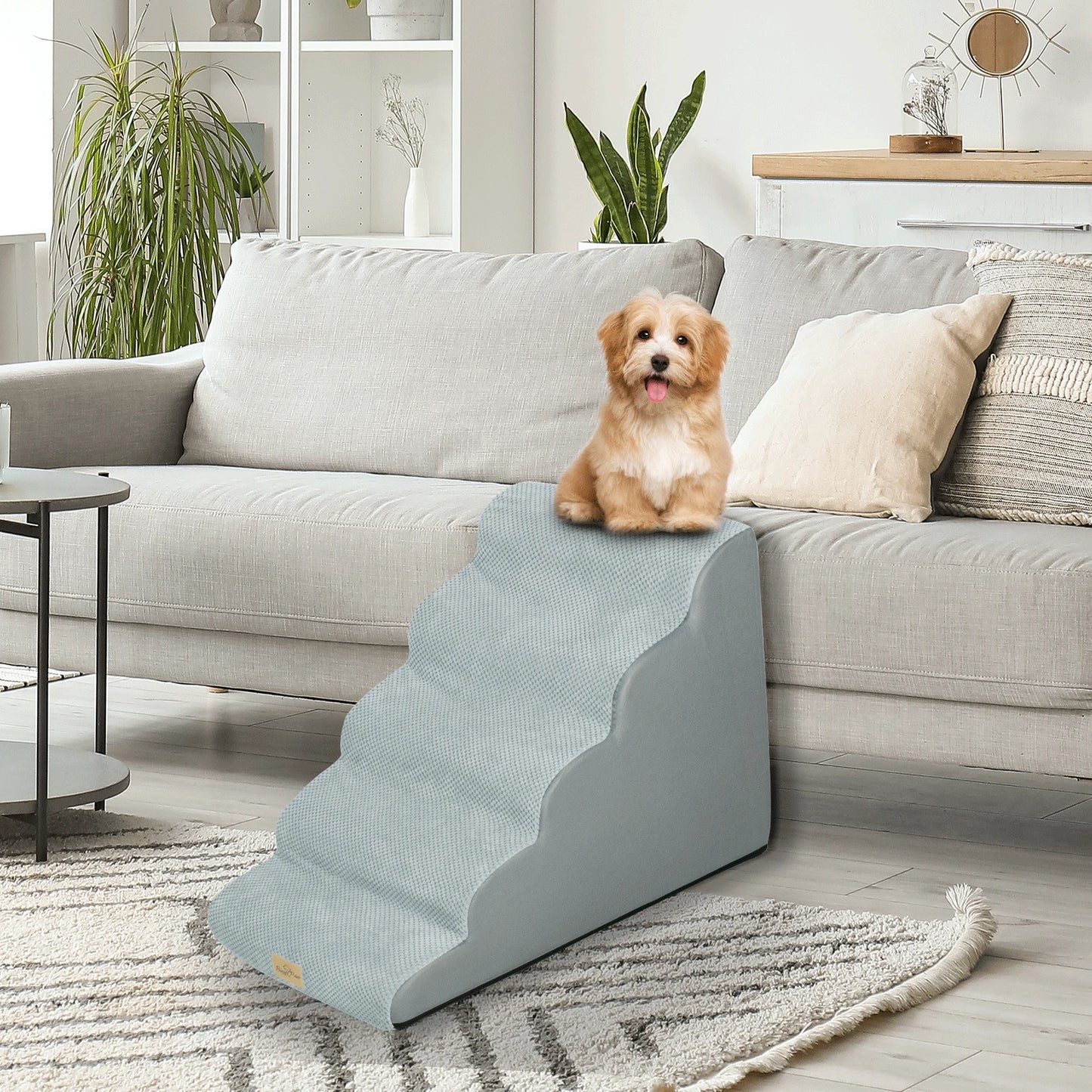 XL Pet Stairs 3/4/5 Steps For Bed Or Sofa With Removable Cover