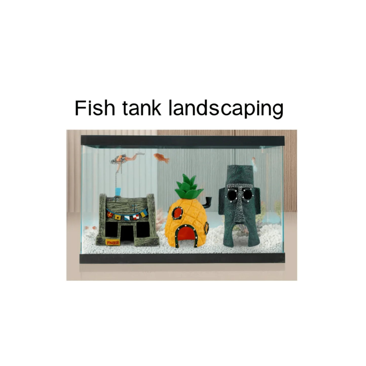 Cute Resin Aquarium Accessories