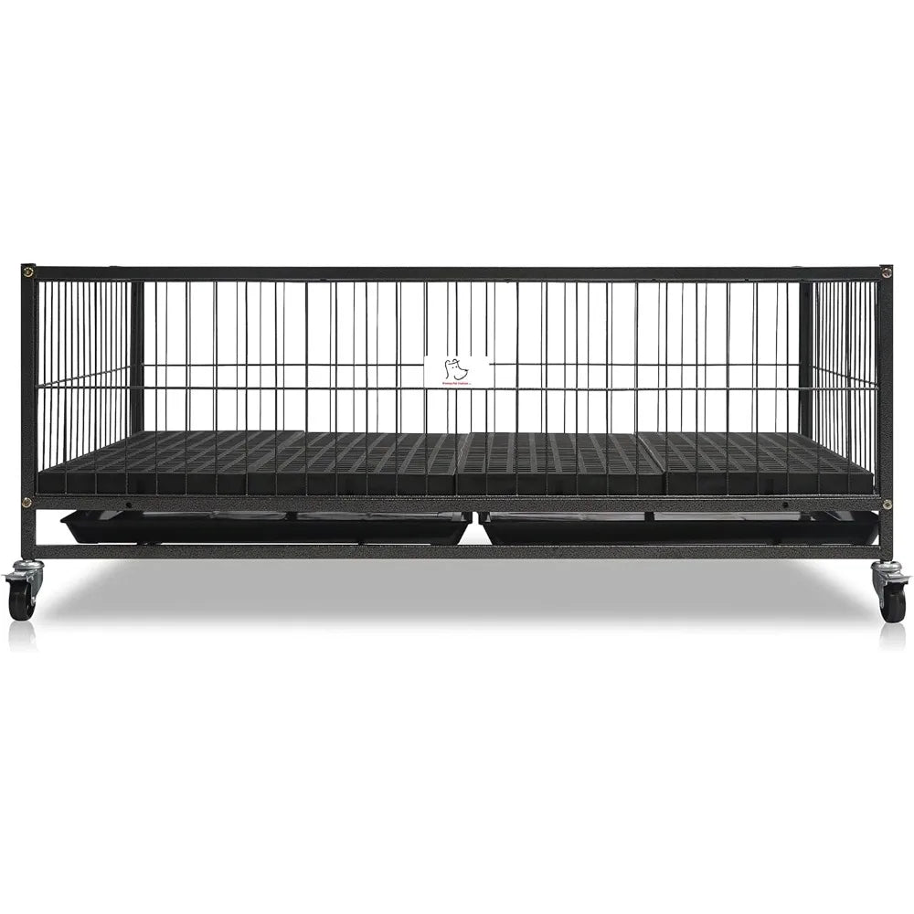 43" Dog Whelping Box for Puppies, Metal for Small/Medium Dogs