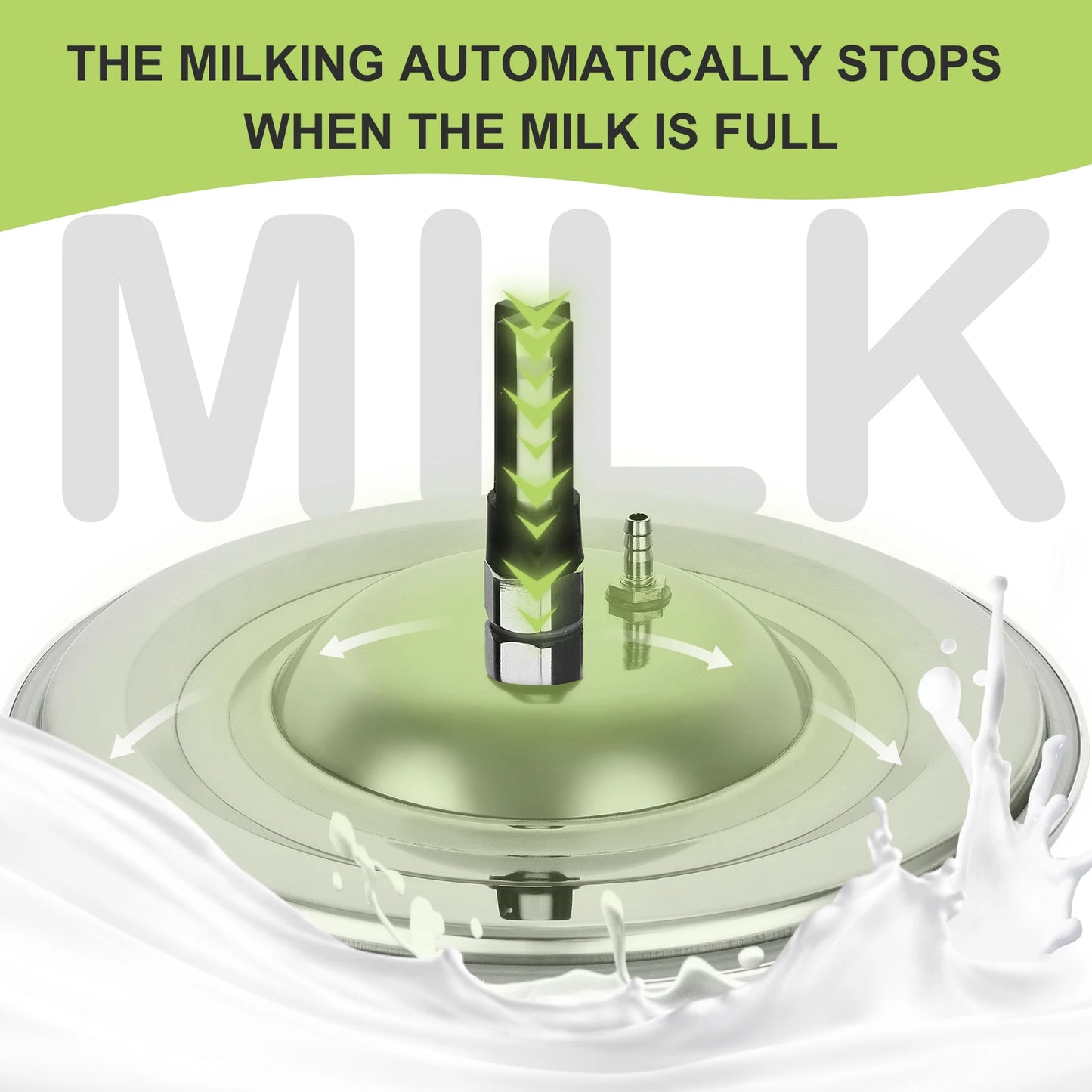 9L Cow Goat Milking Machine Electric Vacuum Pulsation Pump Milker