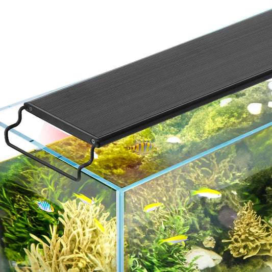 Aquarium Light with LCD Monitor, 18W Light Adjustable Brightness & Timer -