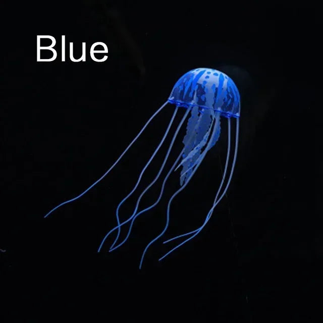 Luminous Fluorescent Jellyfish Aquarium Decorations