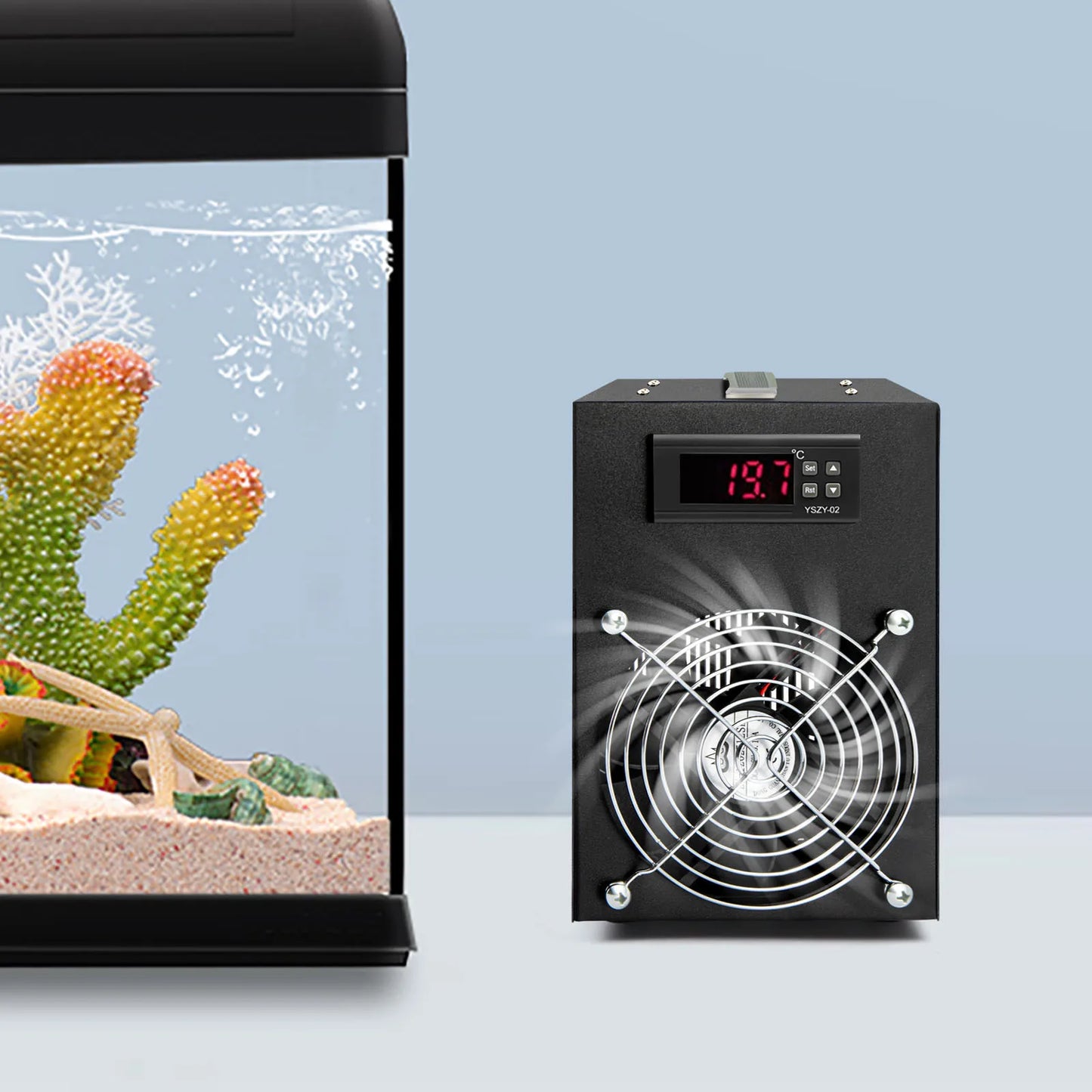 60L Aquarium Water Chiller Fish Tank Cooler Cooling 1-3L/Min 220-240V