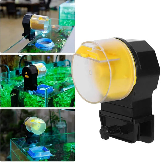 Automatic Fish Tank Feeder 12/24 Hours Intelligent Timing Large-Capacity Electric Auto Food Dispenser